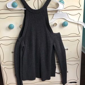 Women’s Black American Eagle Open-Shoulder Sweater